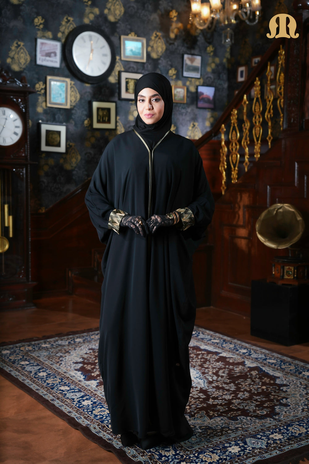 Vina Handwork Kaftan Black