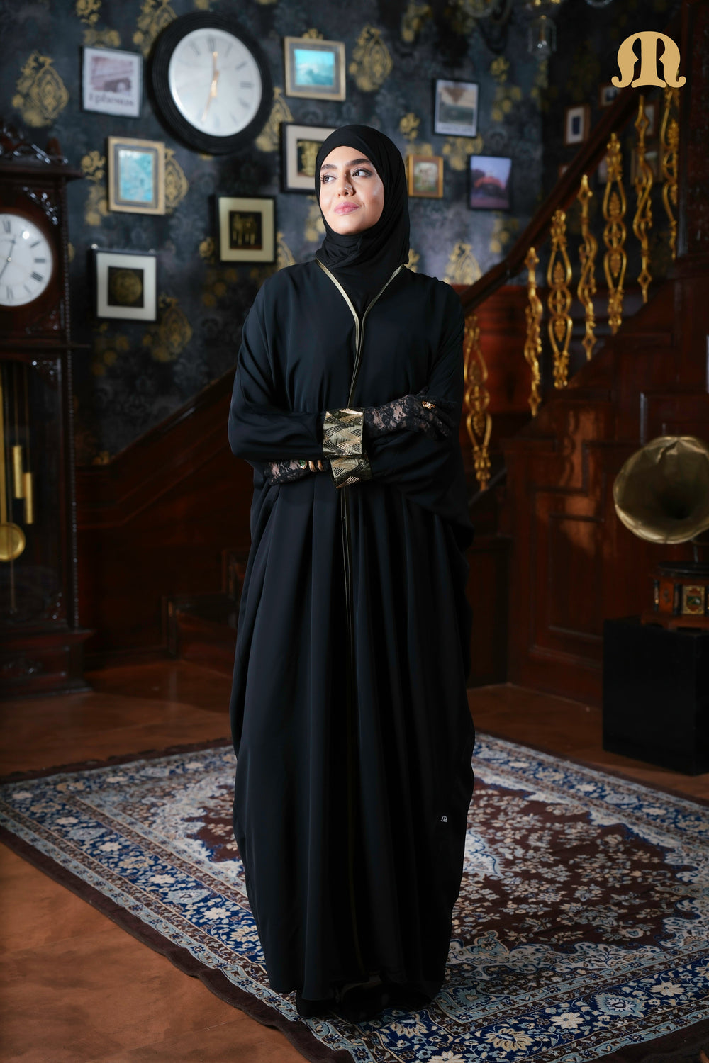 Vina Handwork Kaftan Black