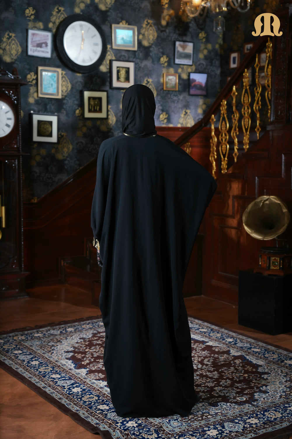 Vina Handwork Kaftan Black