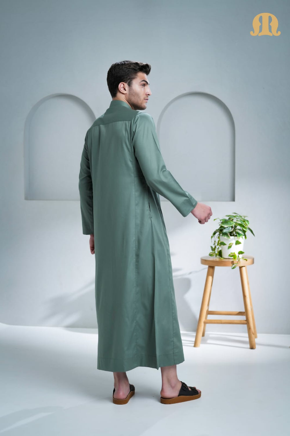 Kurvig Saudi Thobe Green 2.0 for Men