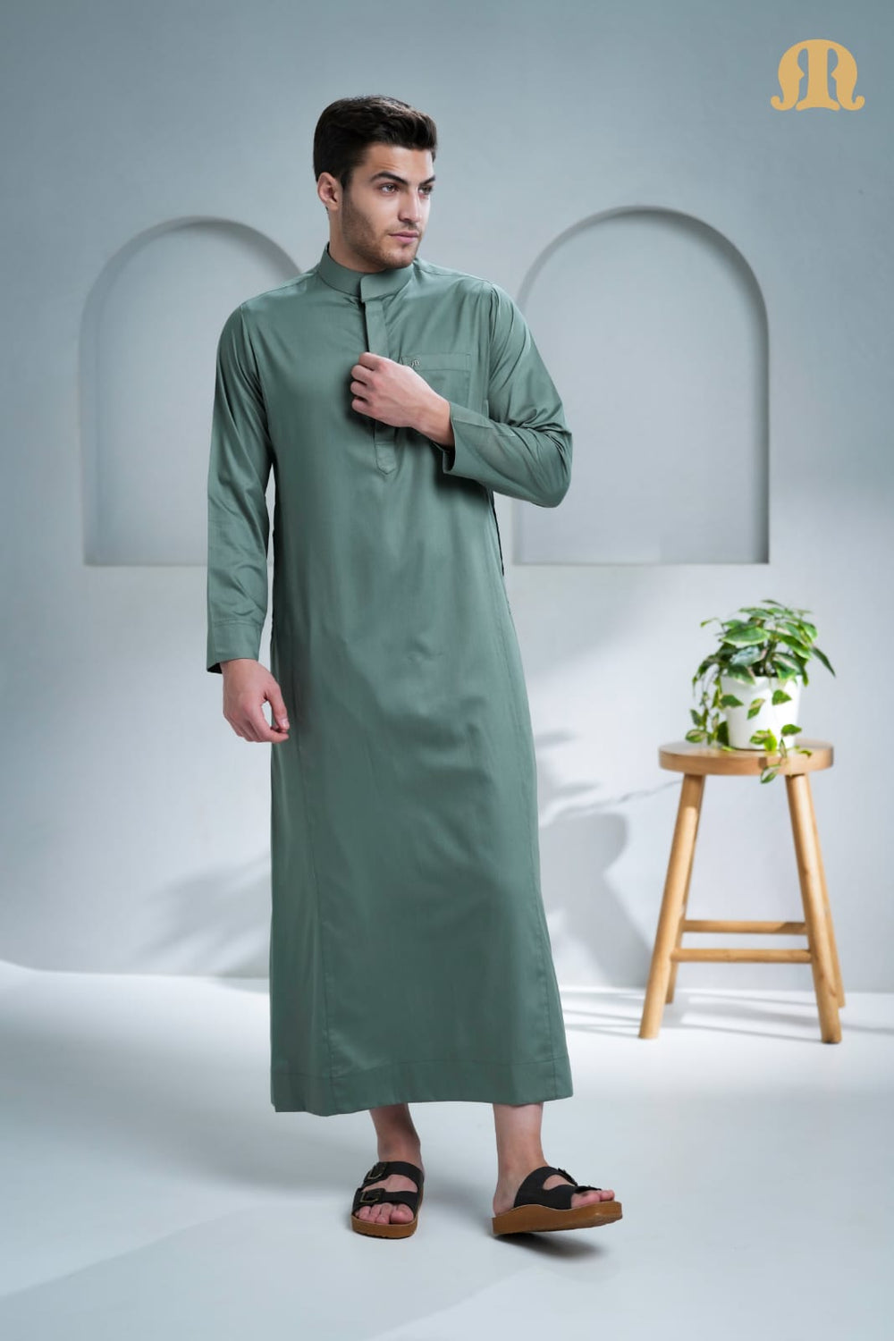 Kurvig Saudi Thobe Green 2.0 for Men