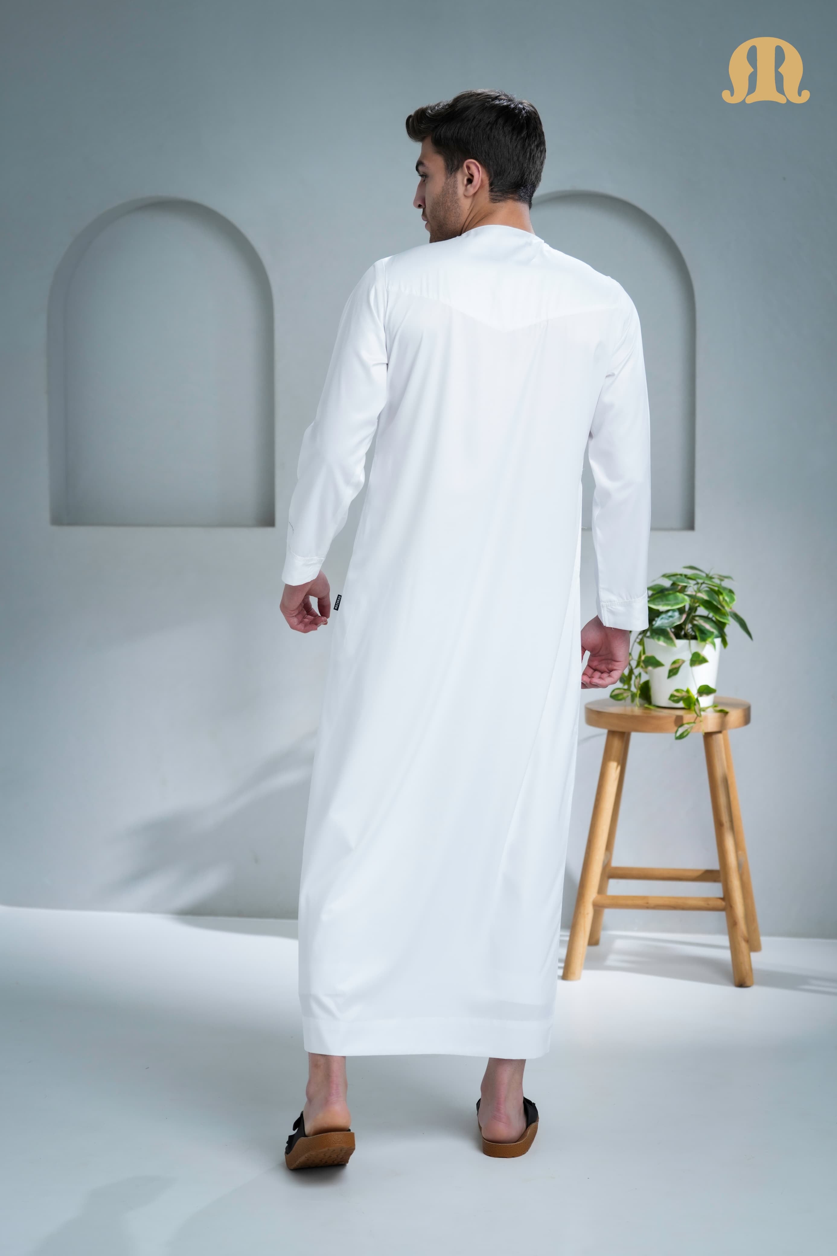 Boufal Emirati Thobe White 2.0 for Men