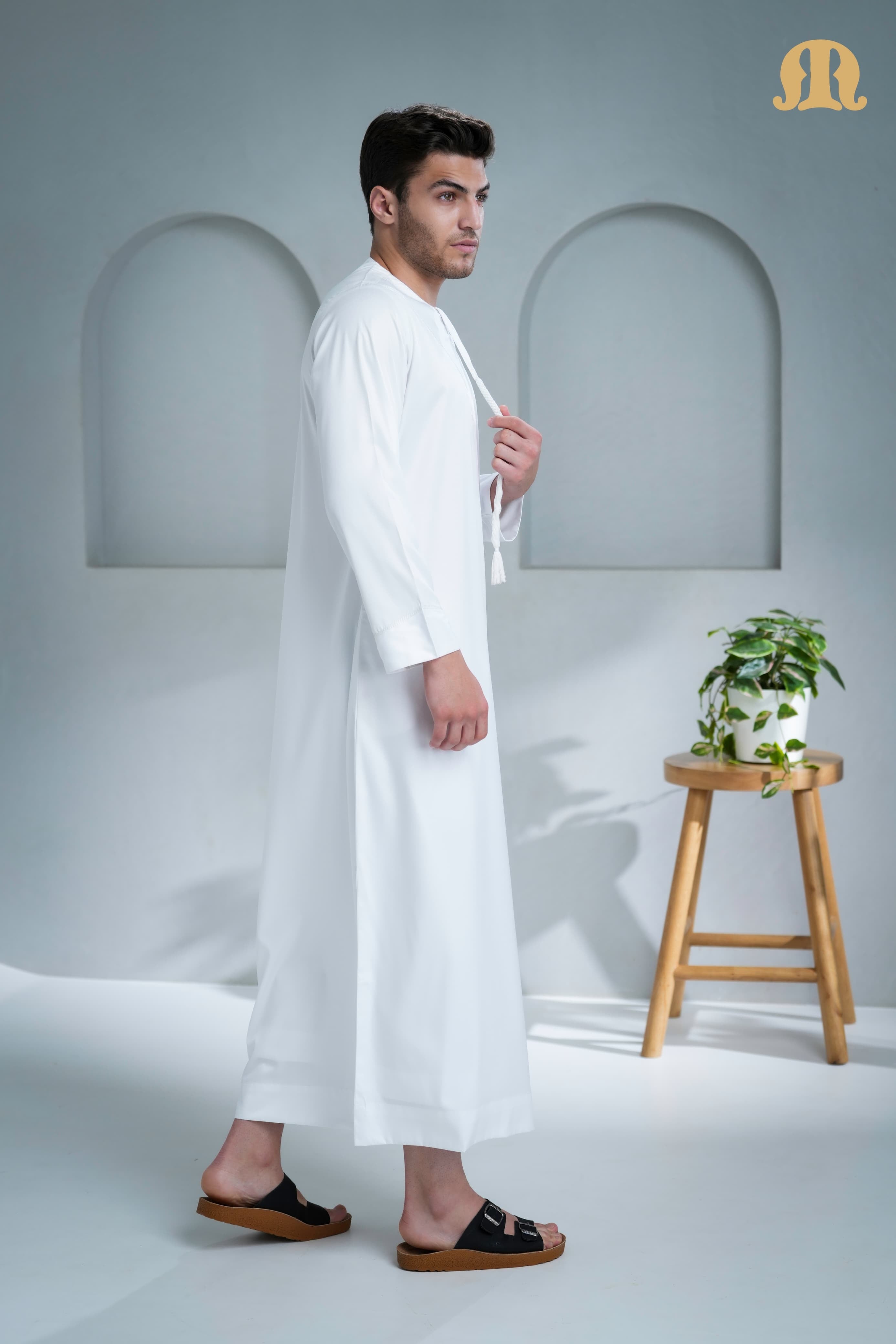 Boufal Emirati Thobe White 2.0 for Men