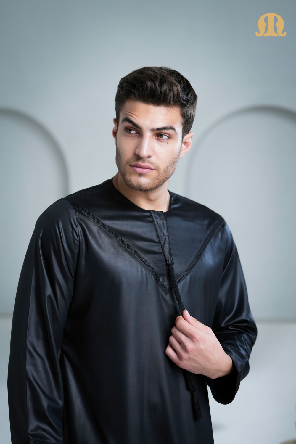 Boufal Emirati Thobe Black 2.0 for Men