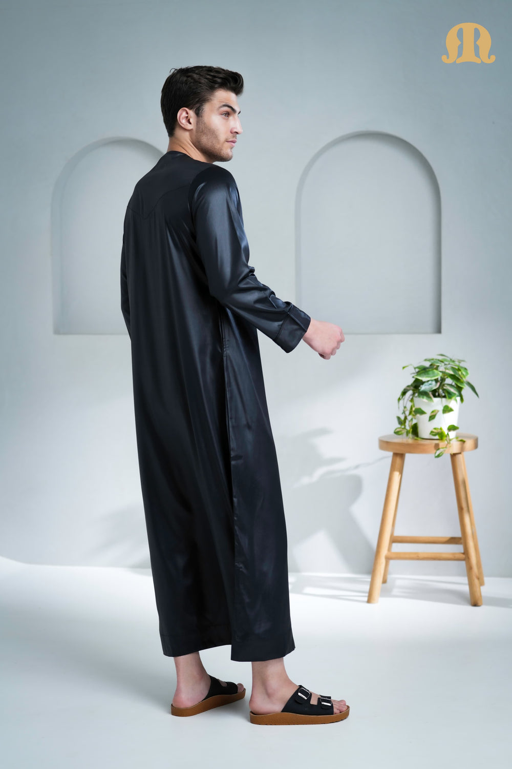 Boufal Emirati Thobe Black 2.0 for Men