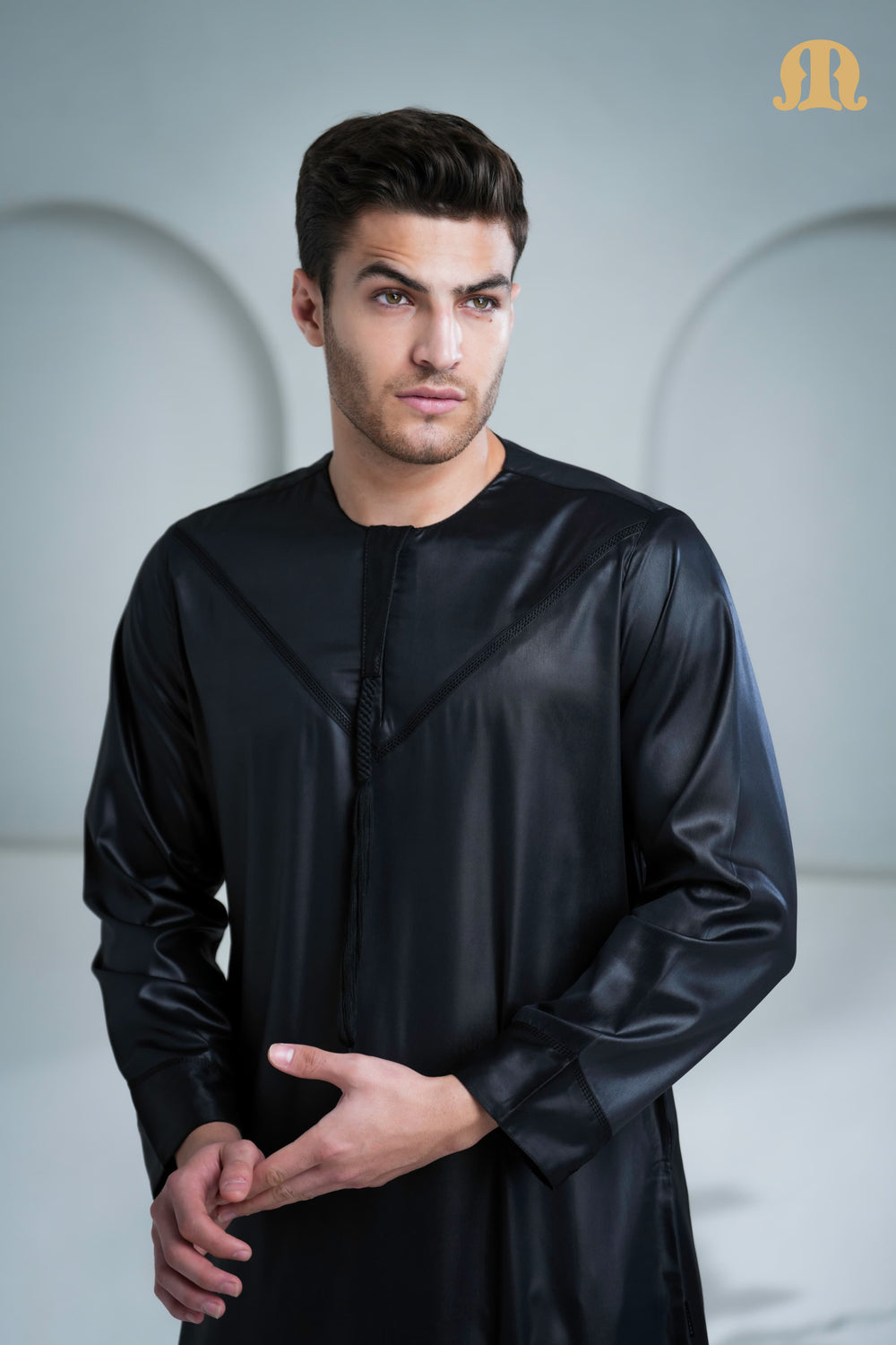 Boufal Emirati Thobe Black 2.0 for Men
