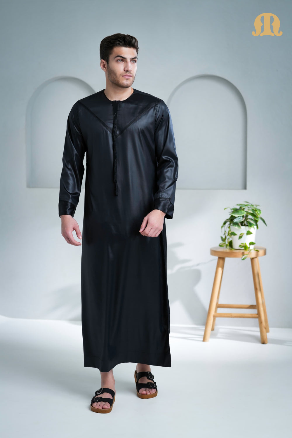 Boufal Emirati Thobe Black 2.0 for Men