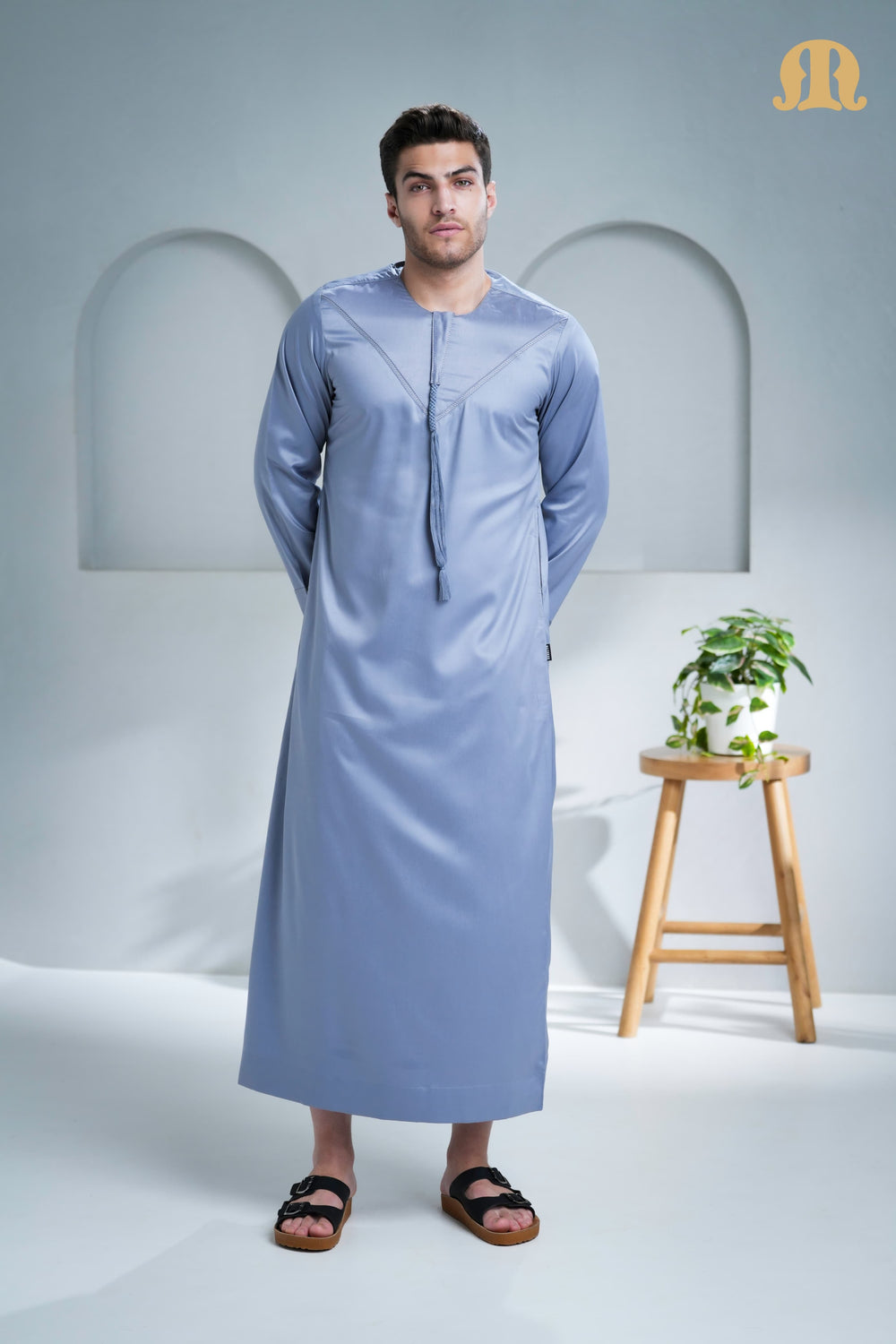 Boufal Emirati  Thobe L Grey 2.0 for Men