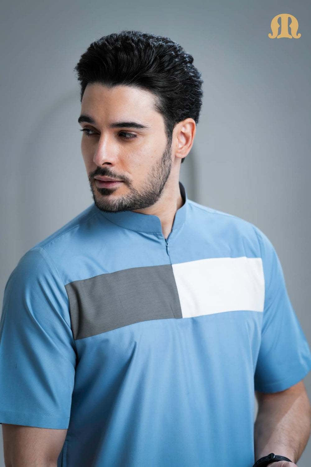 Kostas Half Sleeve Powder Blue for Men