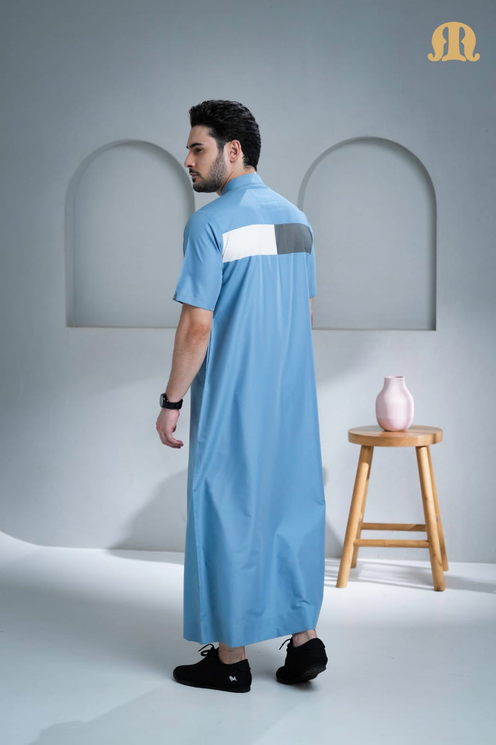 Kostas Half Sleeve Powder Blue for Men