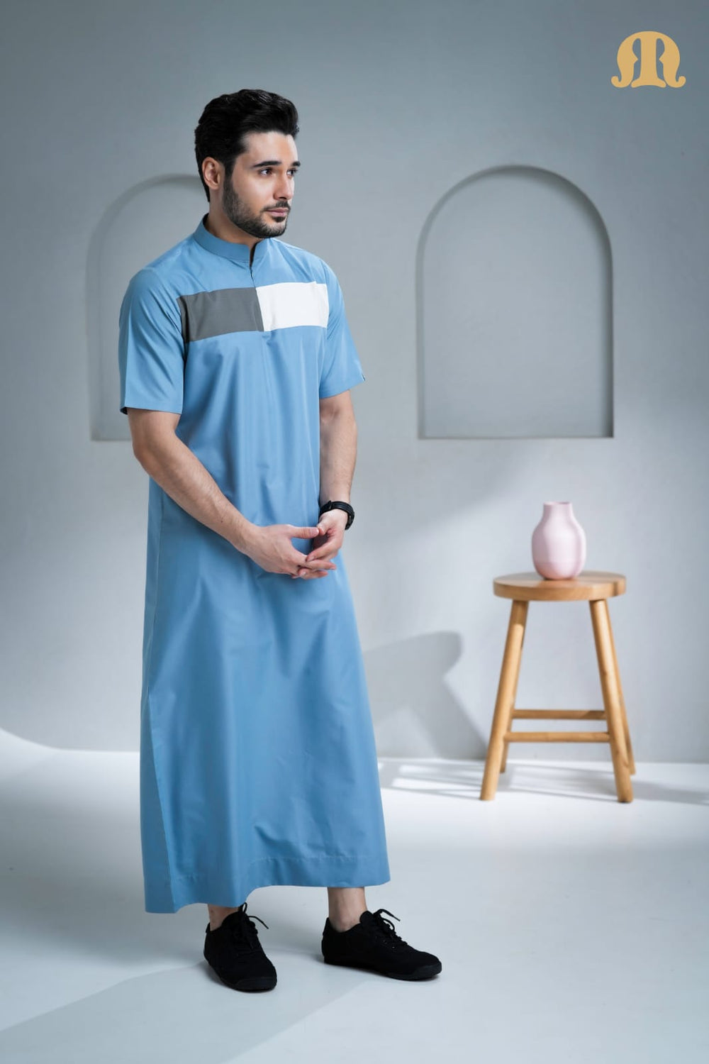 Kostas Half Sleeve Powder Blue for Men