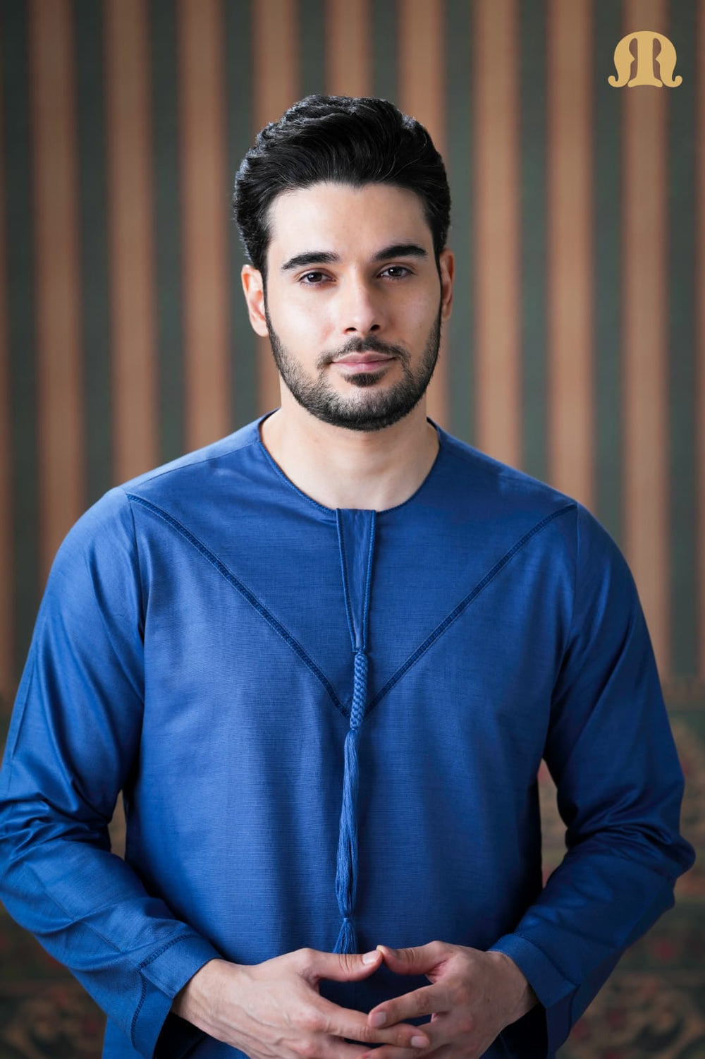 Emrati Kurta Set Blue for Men