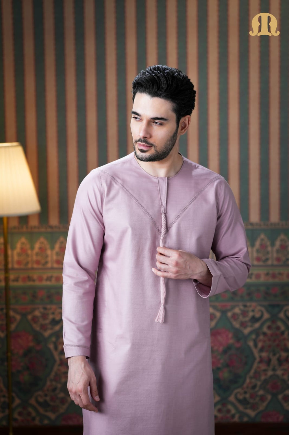 Emrati Kurta Set Pink for Men