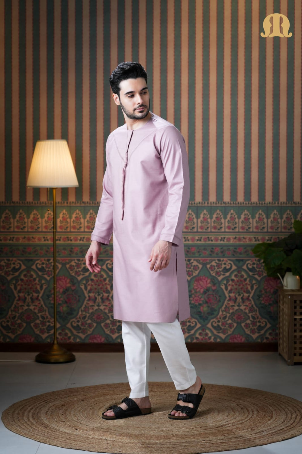 Emrati Kurta Set Pink for Men