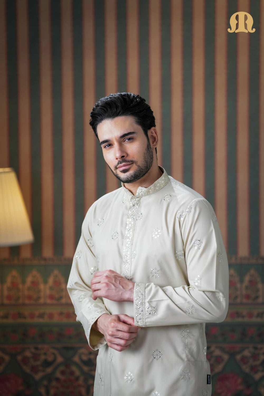 Eski Cotton Kurta Cream for Men