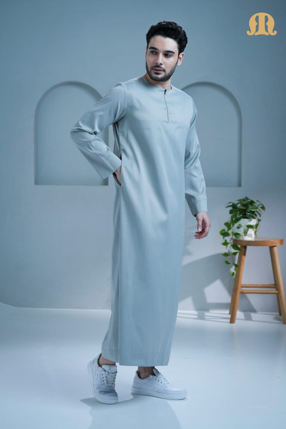 Mashroo Classics Omani Thobe L Grey