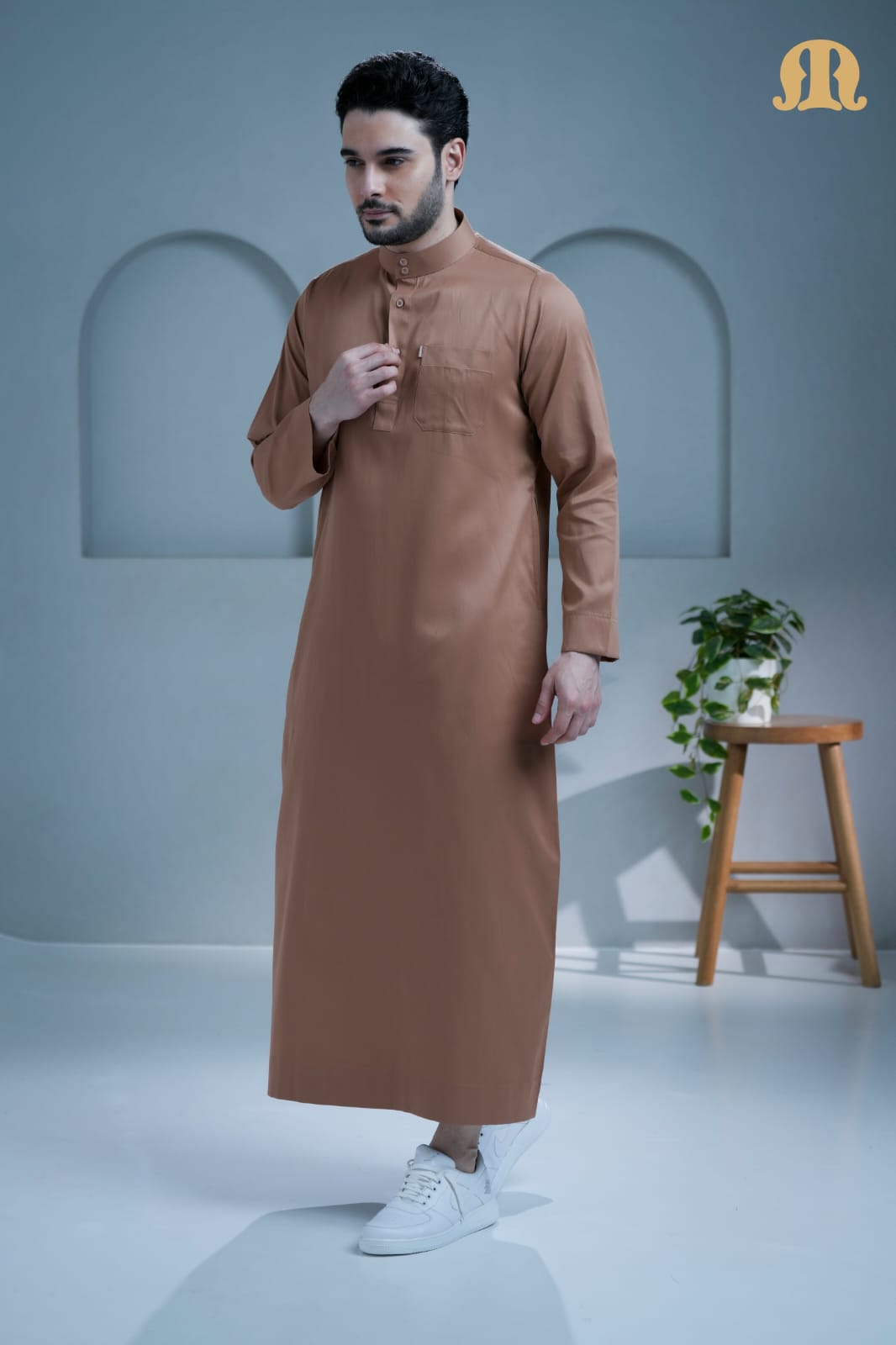 Mashroo Classics Saudi Thobe Brown