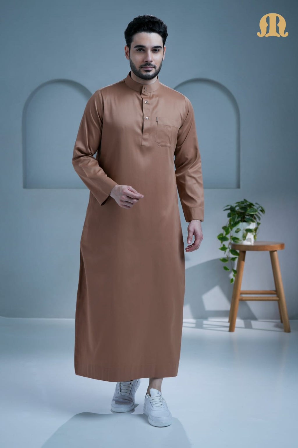 Mashroo Classics Saudi Thobe Brown