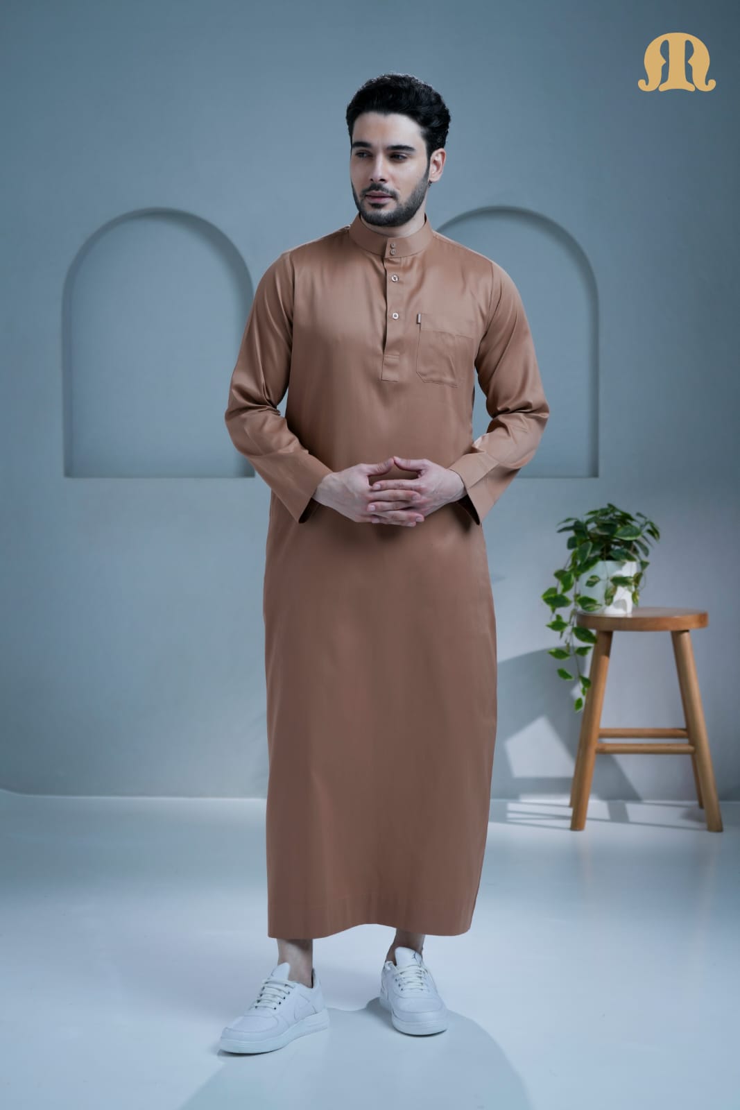 Mashroo Classics Saudi Thobe Brown
