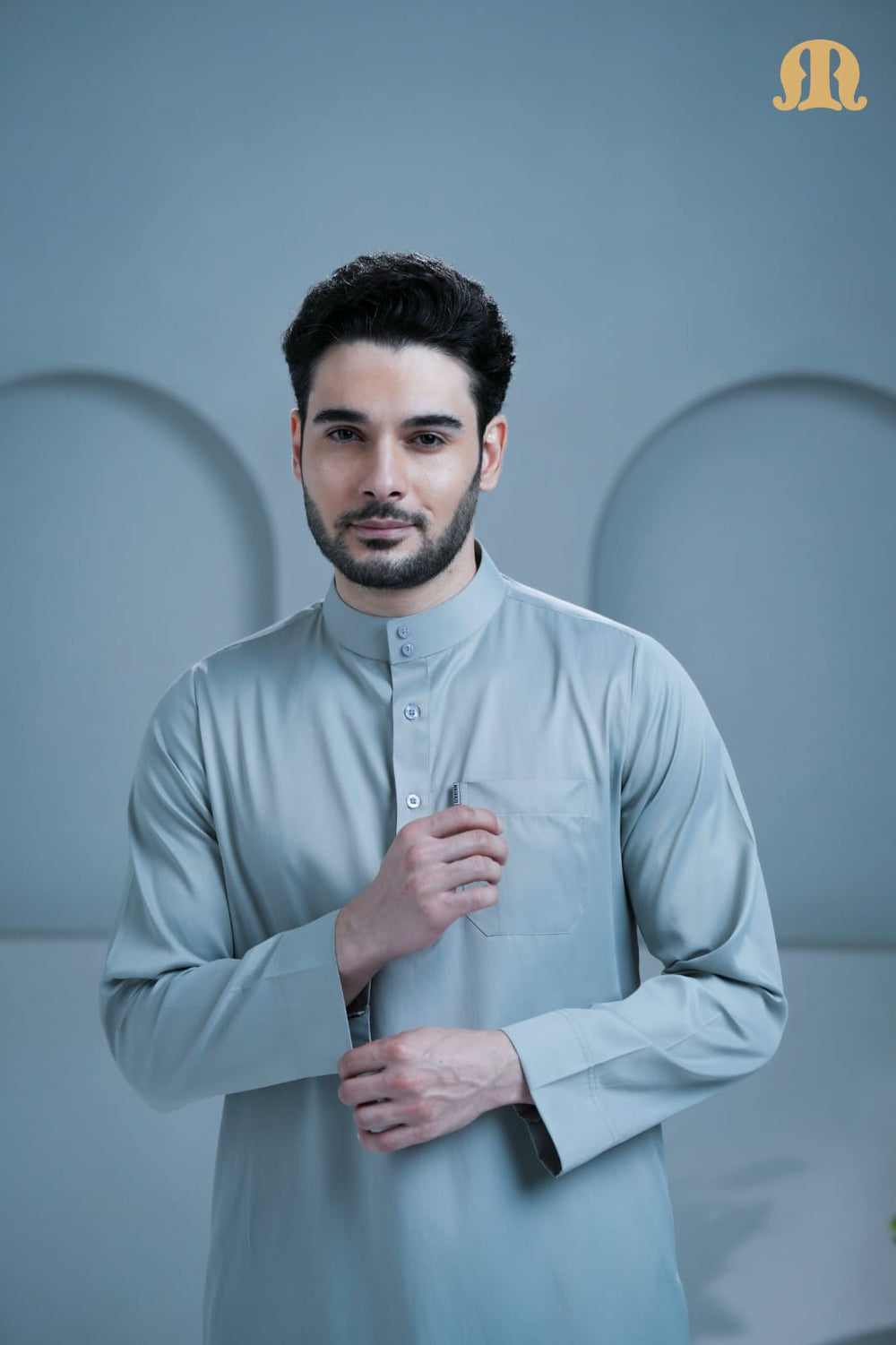 Mashroo Classics Saudi Thobe L Grey