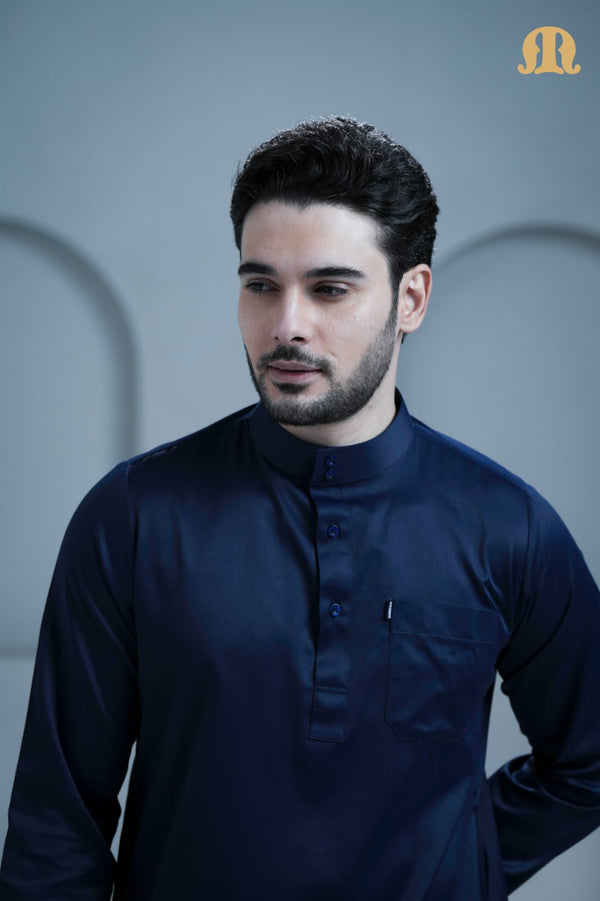 Mashroo Classics Saudi Thobe Navy