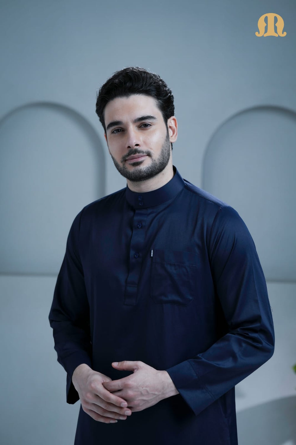 Mashroo Classics Saudi Thobe Navy