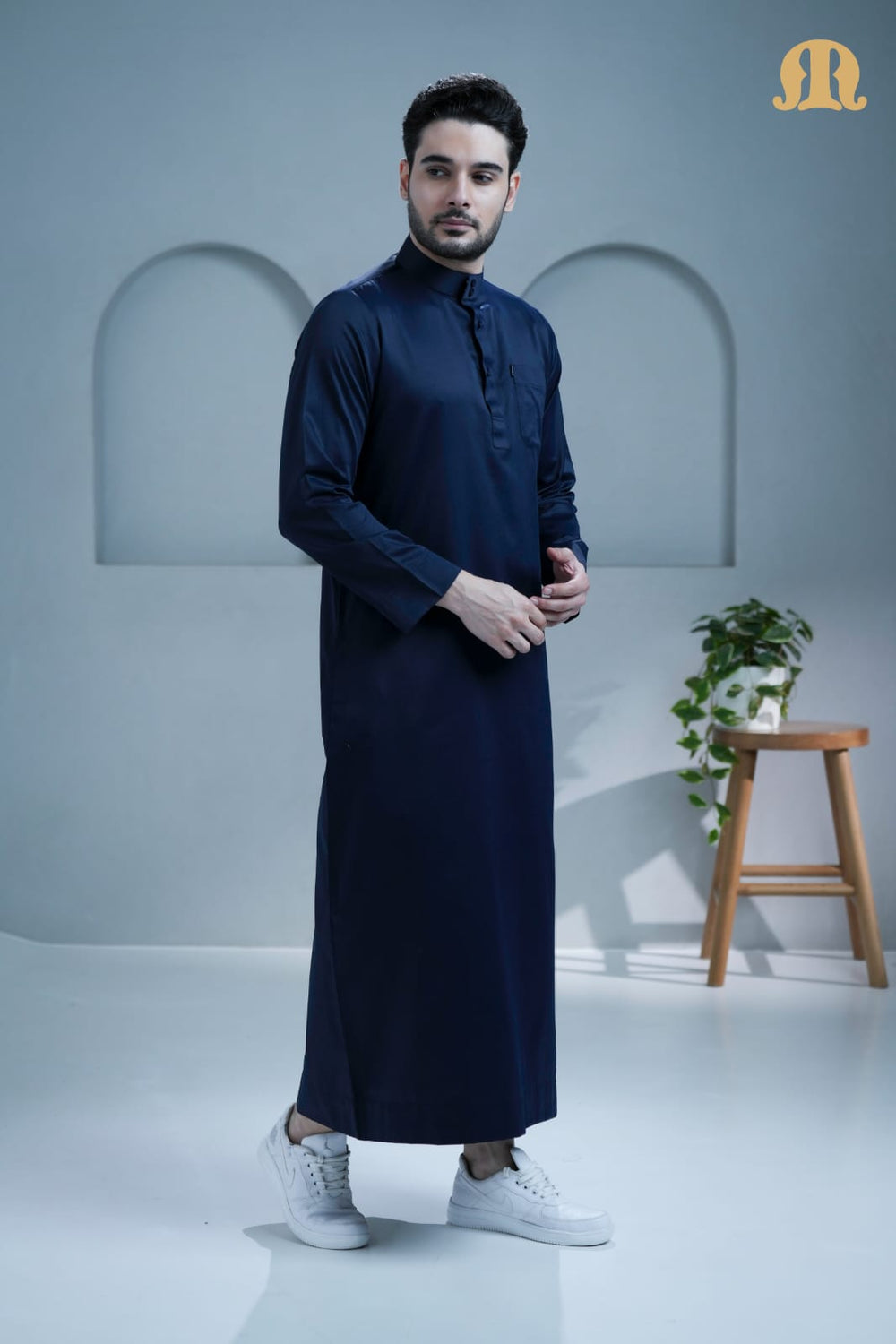 Mashroo Classics Saudi Thobe Navy