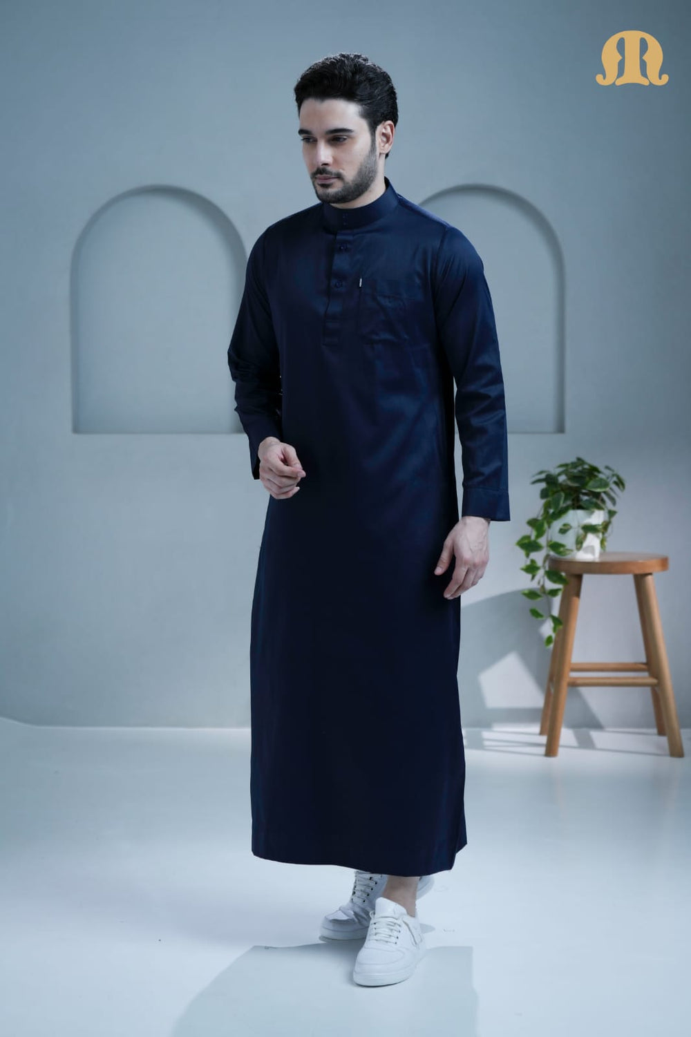 Mashroo Classics Saudi Thobe Navy
