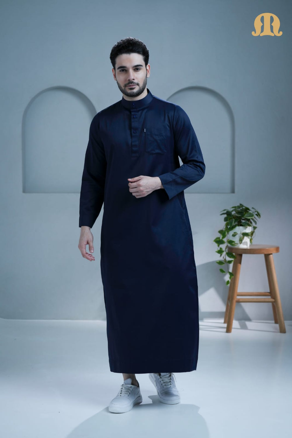 Mashroo Classics Saudi Thobe Navy
