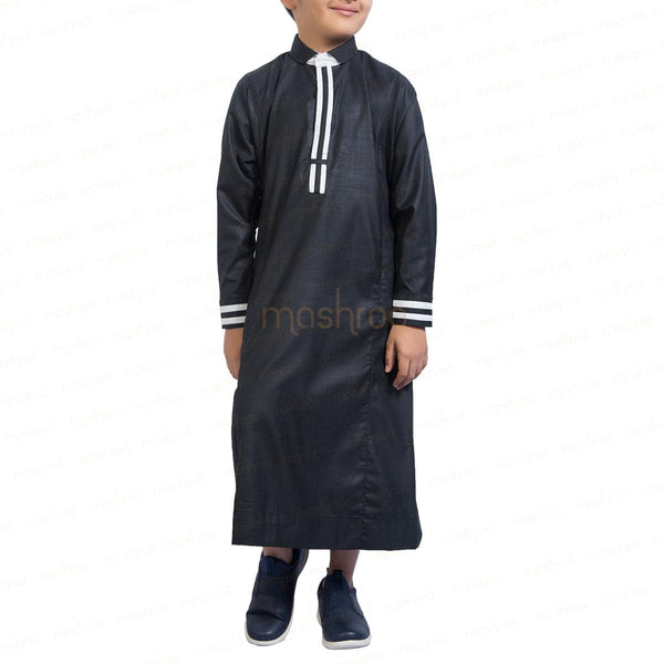 Black Tux Thobe for Kids