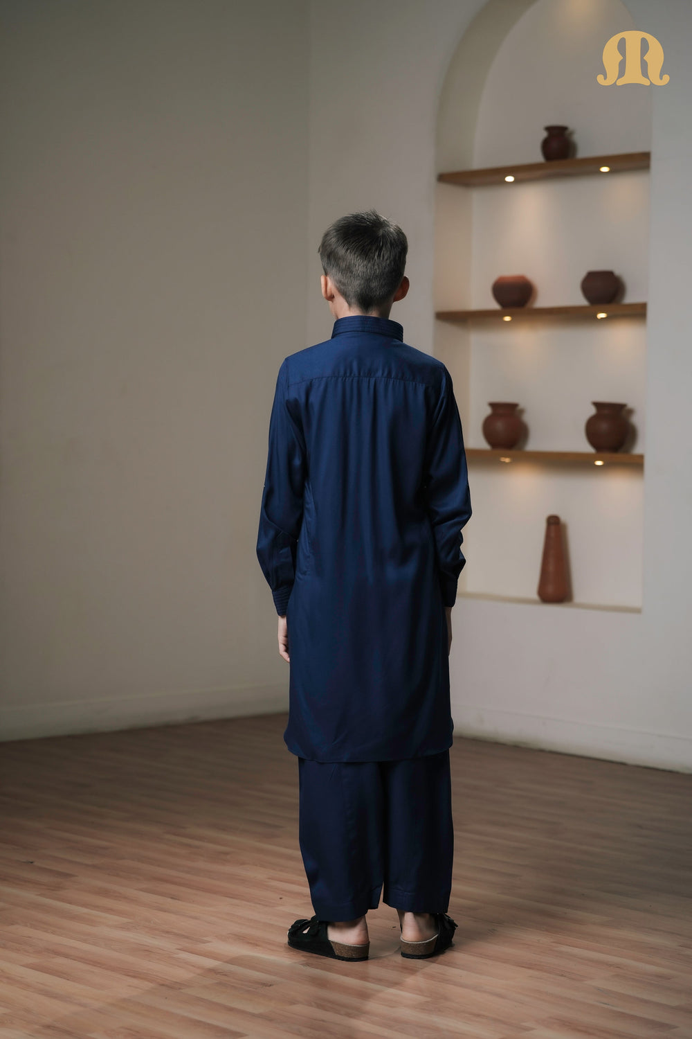 Kikan Blue Pathani Set Kids
