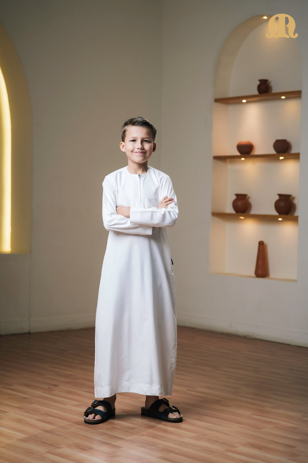 Kurvig Omani 2.0 White Thobe Boys