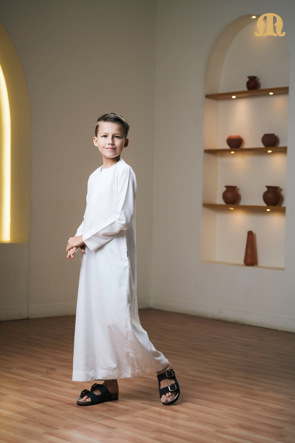 Kurvig Omani 2.0 White Thobe Kids