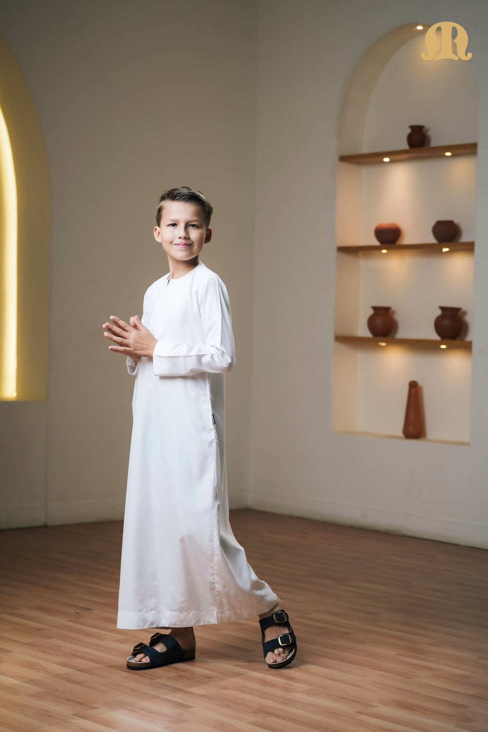 Kurvig Omani 2.0 White Thobe Kids