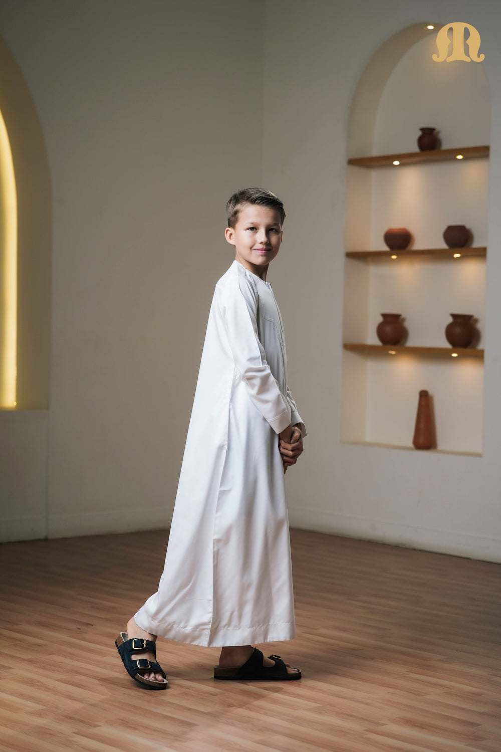 Kurvig Omani 2.0 White Thobe Kids