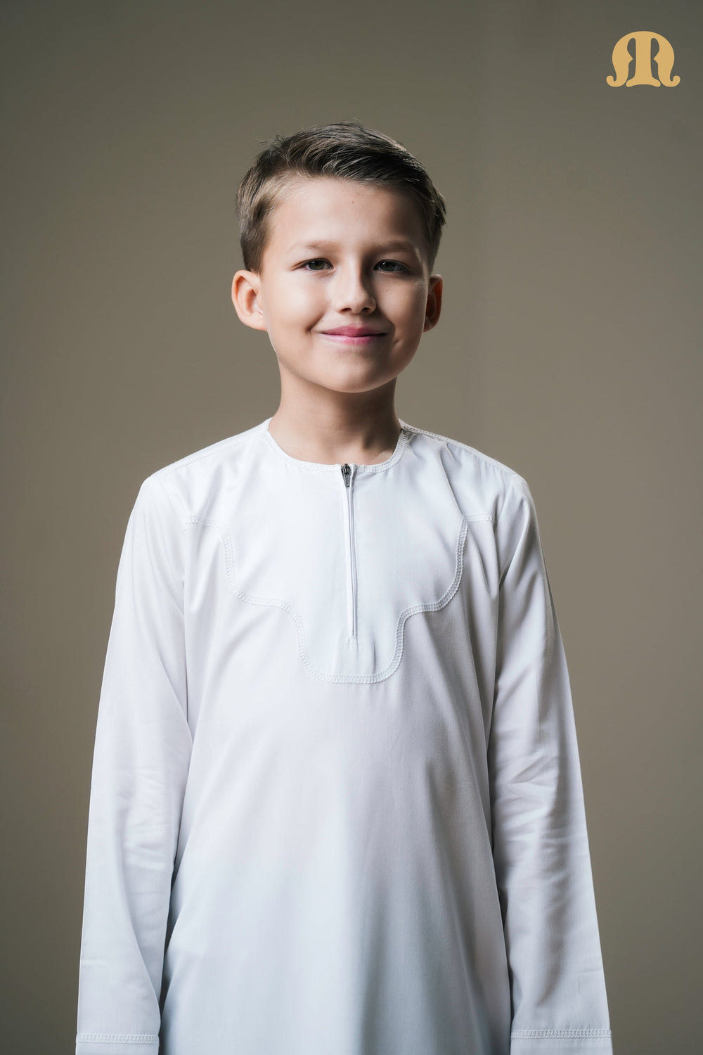 Kurvig Omani 2.0 White Thobe Boys