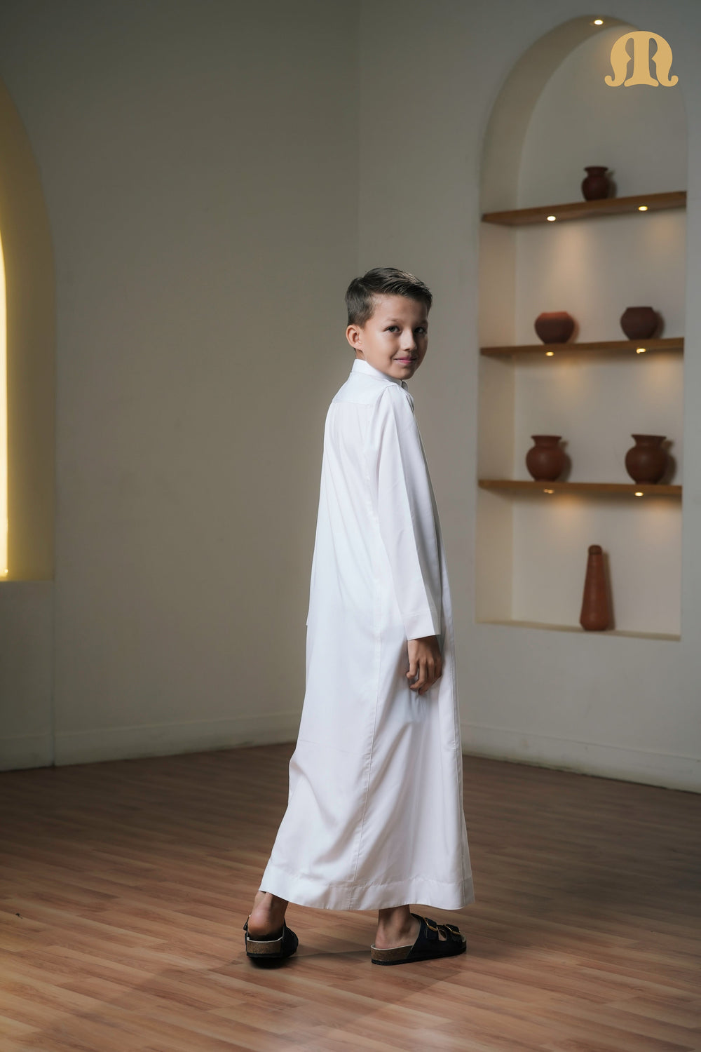 Kurvig Saudi 2.0 White Thobe Boys