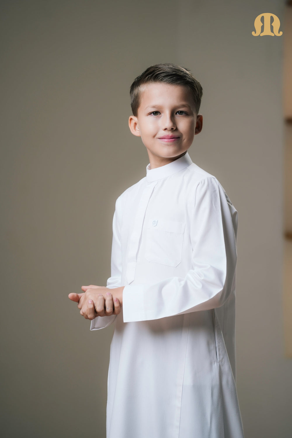 Kurvig Saudi 2.0 White Thobe Boys