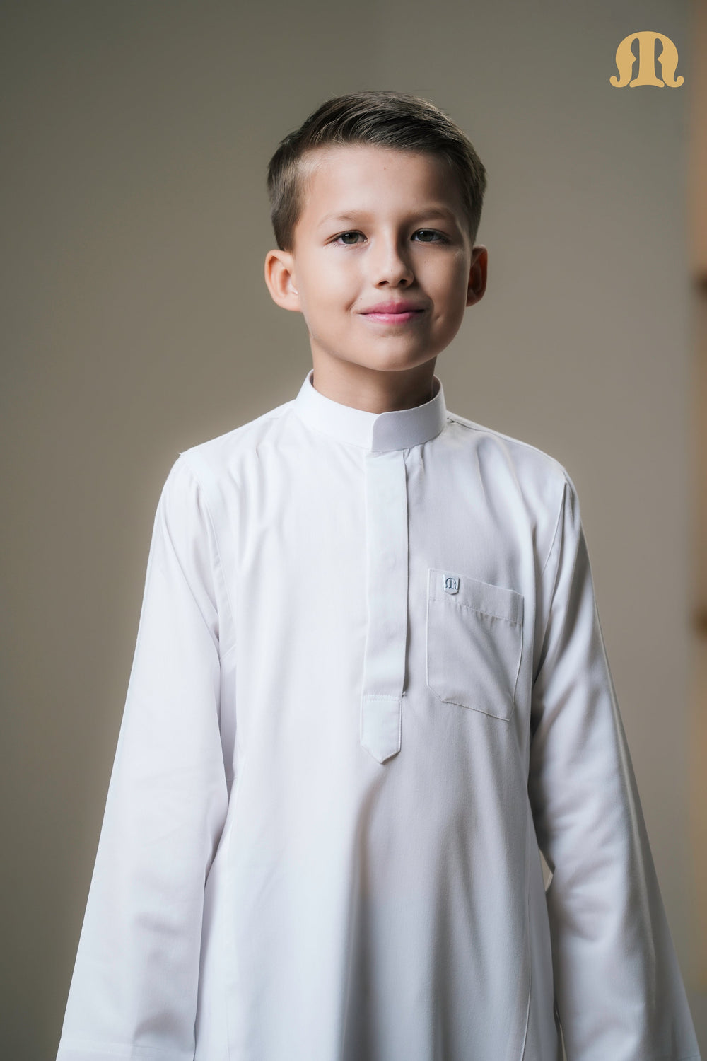 Kurvig Saudi 2.0 White Thobe Kids