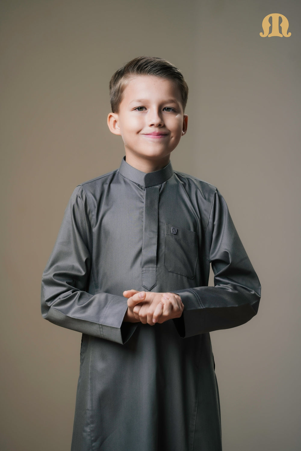 Kurvig Saudi 2.0 Grey Thobe Kids