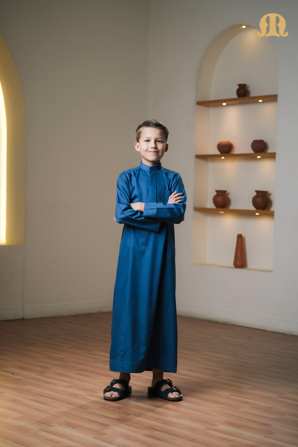Kurvig Saudi 2.0 Blue Thobe Boys