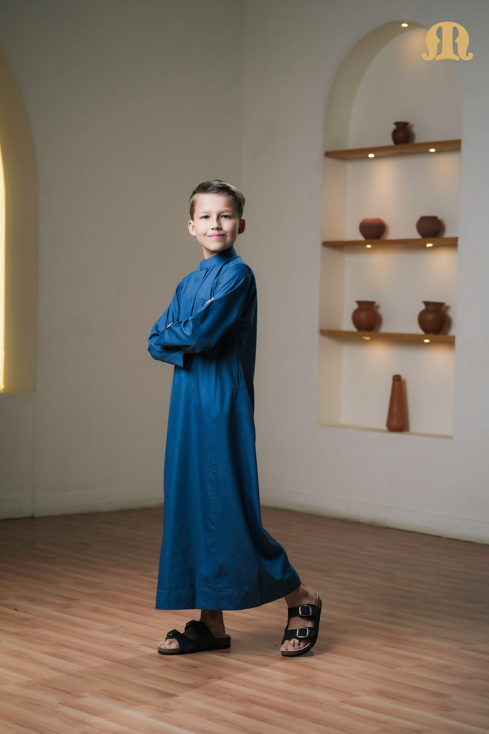 Kurvig Saudi 2.0 Blue Thobe Boys