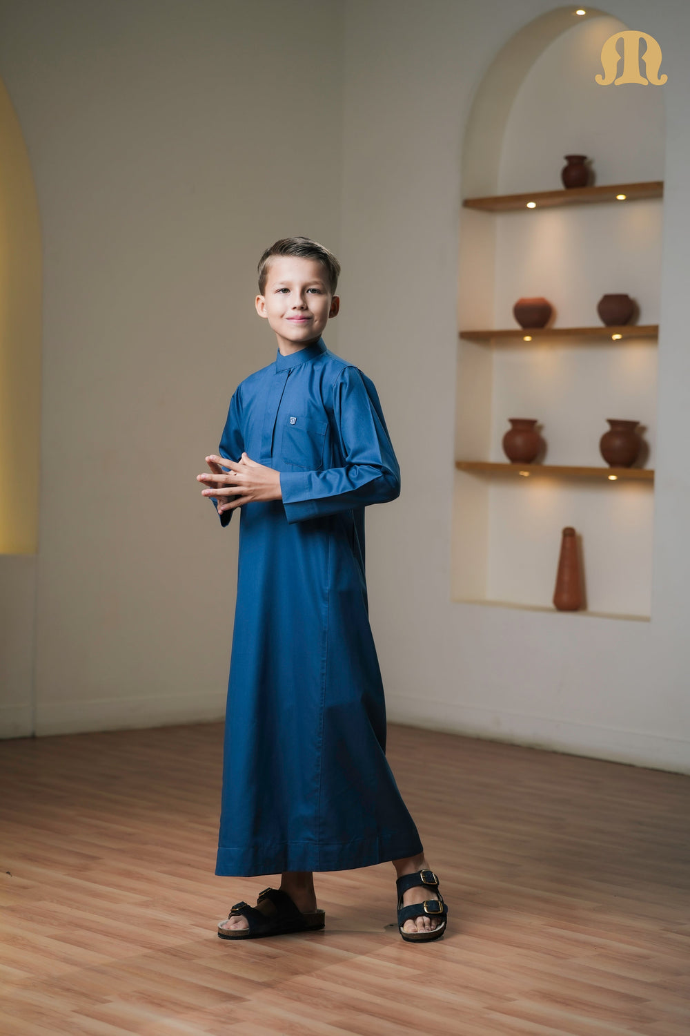 Kurvig Saudi 2.0 Blue Thobe Kids