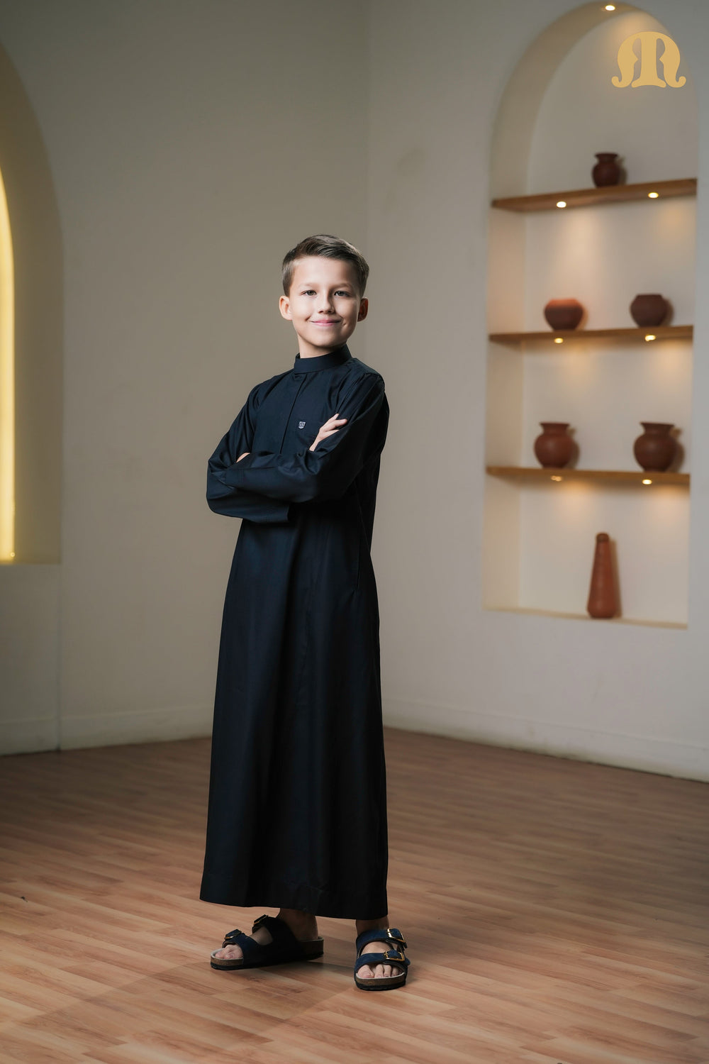 Kurvig Saudi 2.0 Black Thobe Boys