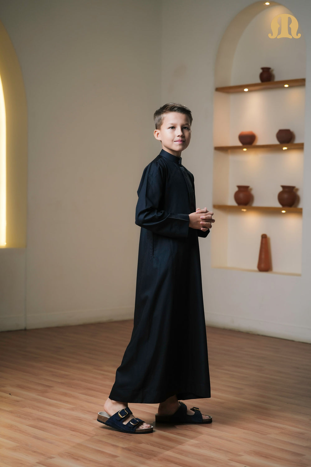 Kurvig Saudi 2.0 Black Thobe Boys