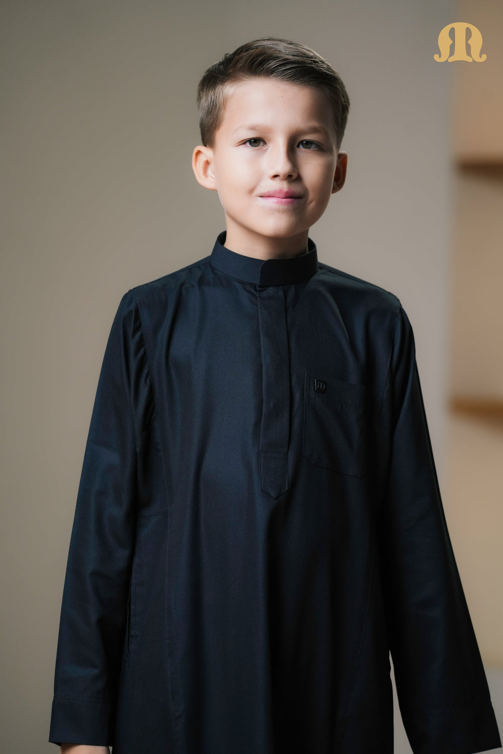 Kurvig Saudi 2.0 Black Thobe Kids