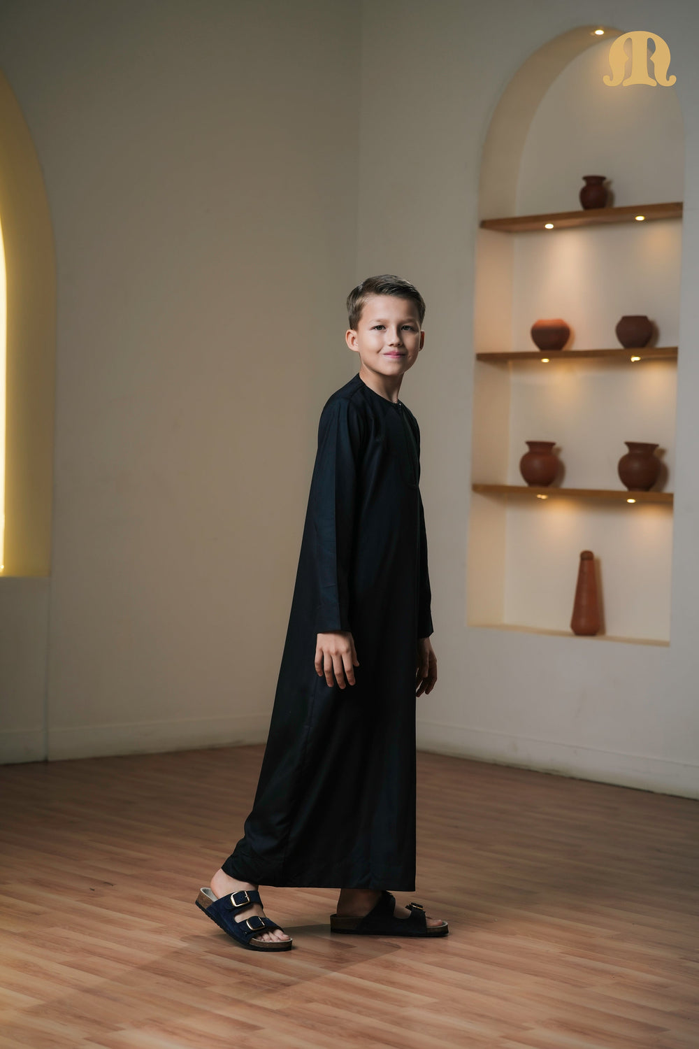 Kurvig Omani 2.0 Black Thobe Boys