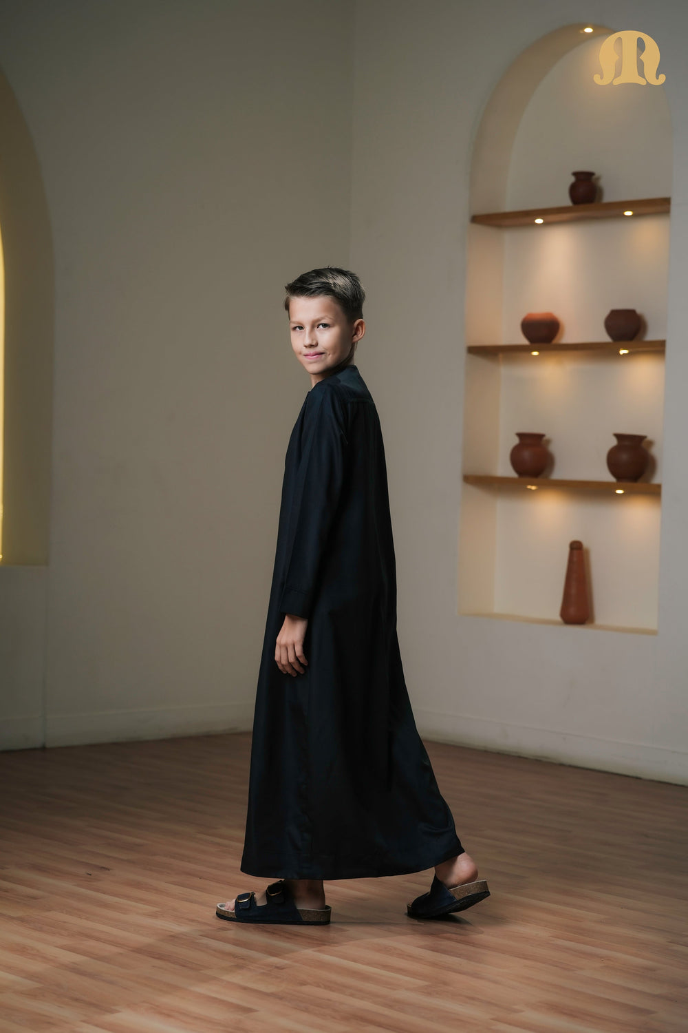 Kurvig Omani 2.0 Black Thobe Boys