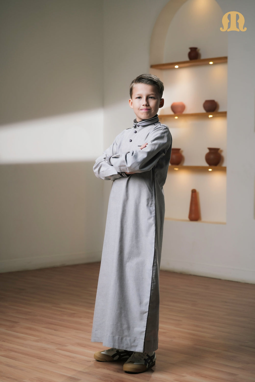 Grey Wenig Thobe Kids