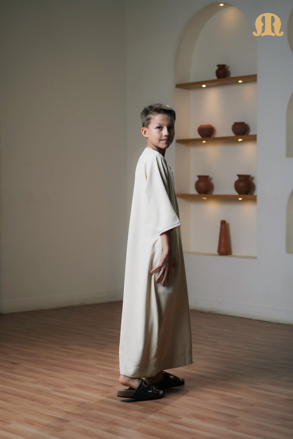 Cream Qalil Moroccan Thobe Kids